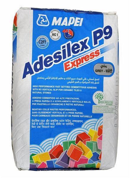 Adeziv gresie si faianta interior si exterior Mapei Adesilex P9 Express gri 25 kg [1]